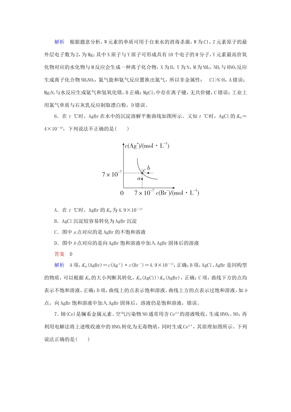 （江苏专用）高考化学二轮复习 选择套题满分练15-人教版高三全册化学试题_第3页