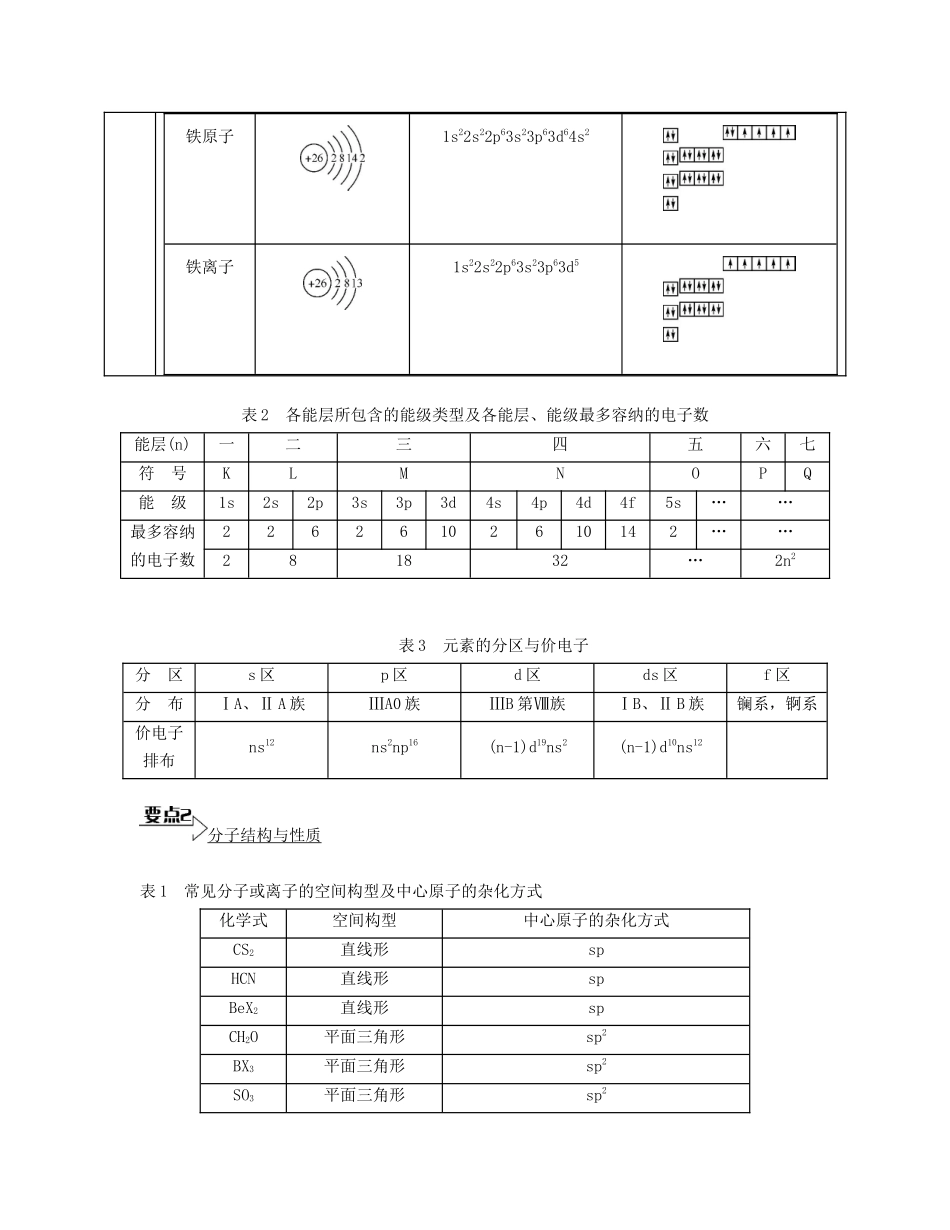 （江苏专用）高考化学二轮复习 专题九 原子、分子晶体结构与性质能力提升-人教版高三全册化学试题_第2页