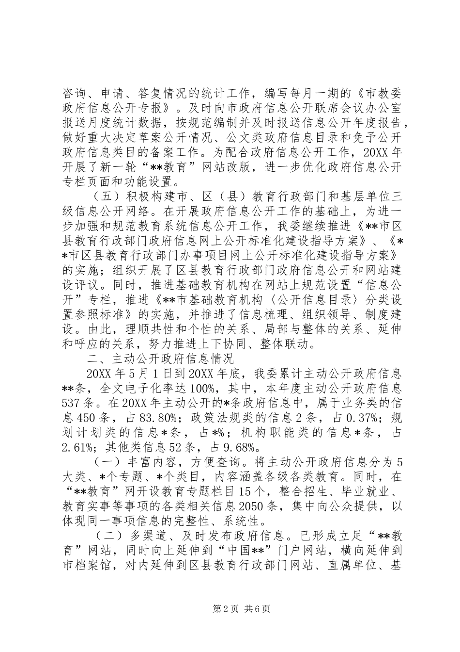 2024年教委会政府信息工作报告_第2页