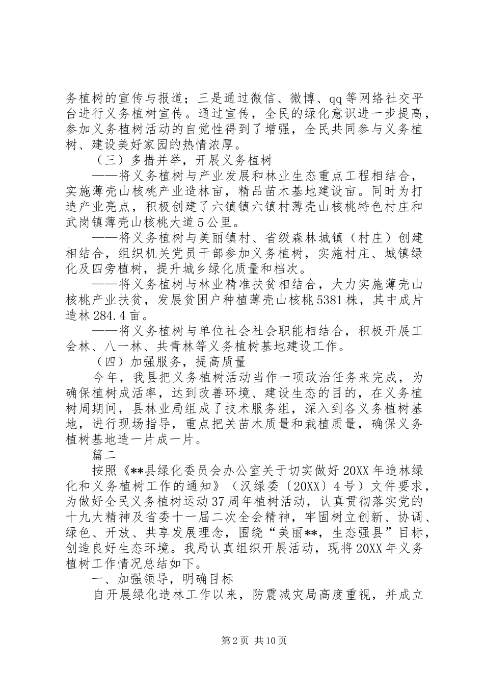 2024年单位植树节活动总结六篇_第2页