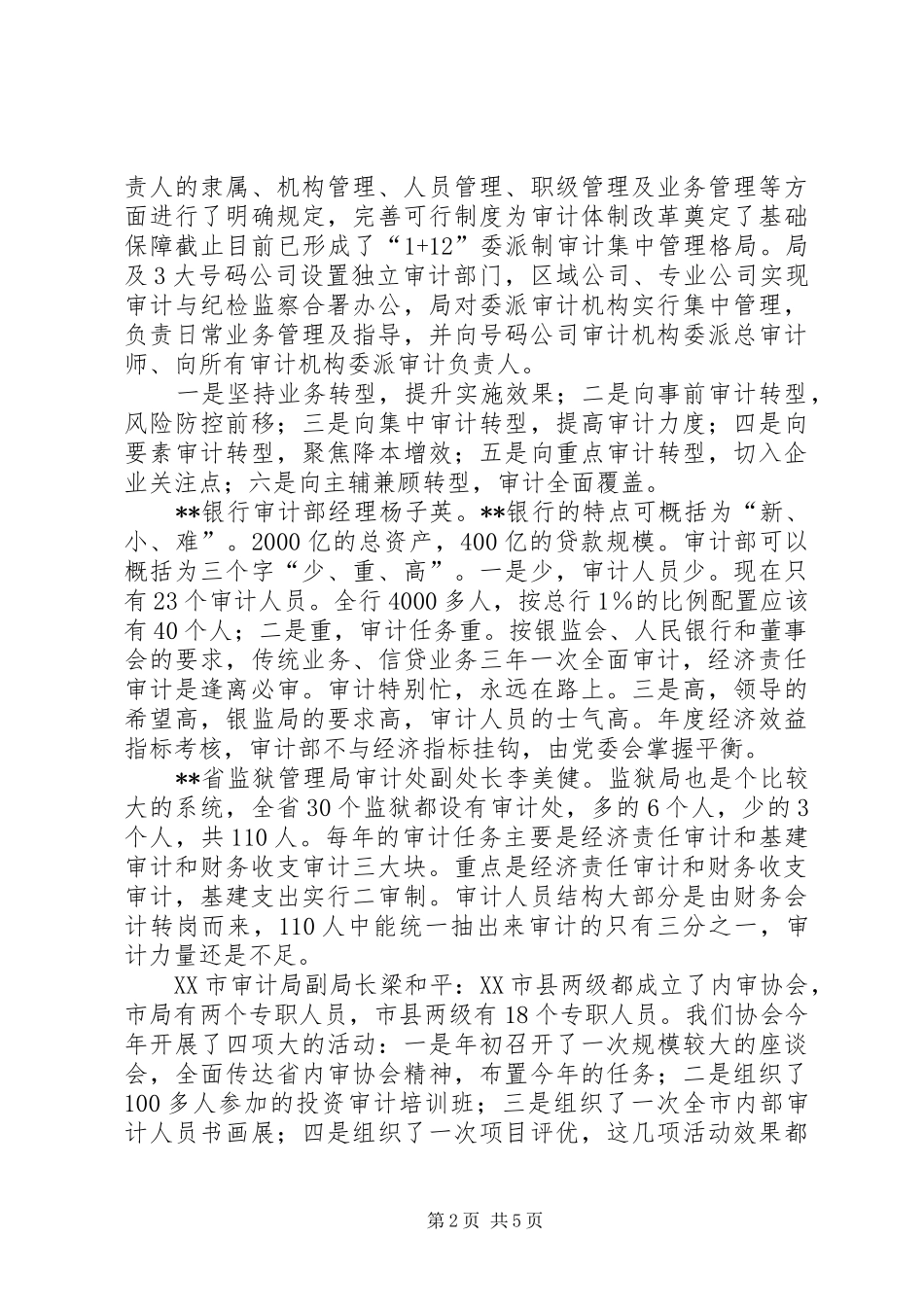 2024年当前内部审计存在的问题与对策_第2页