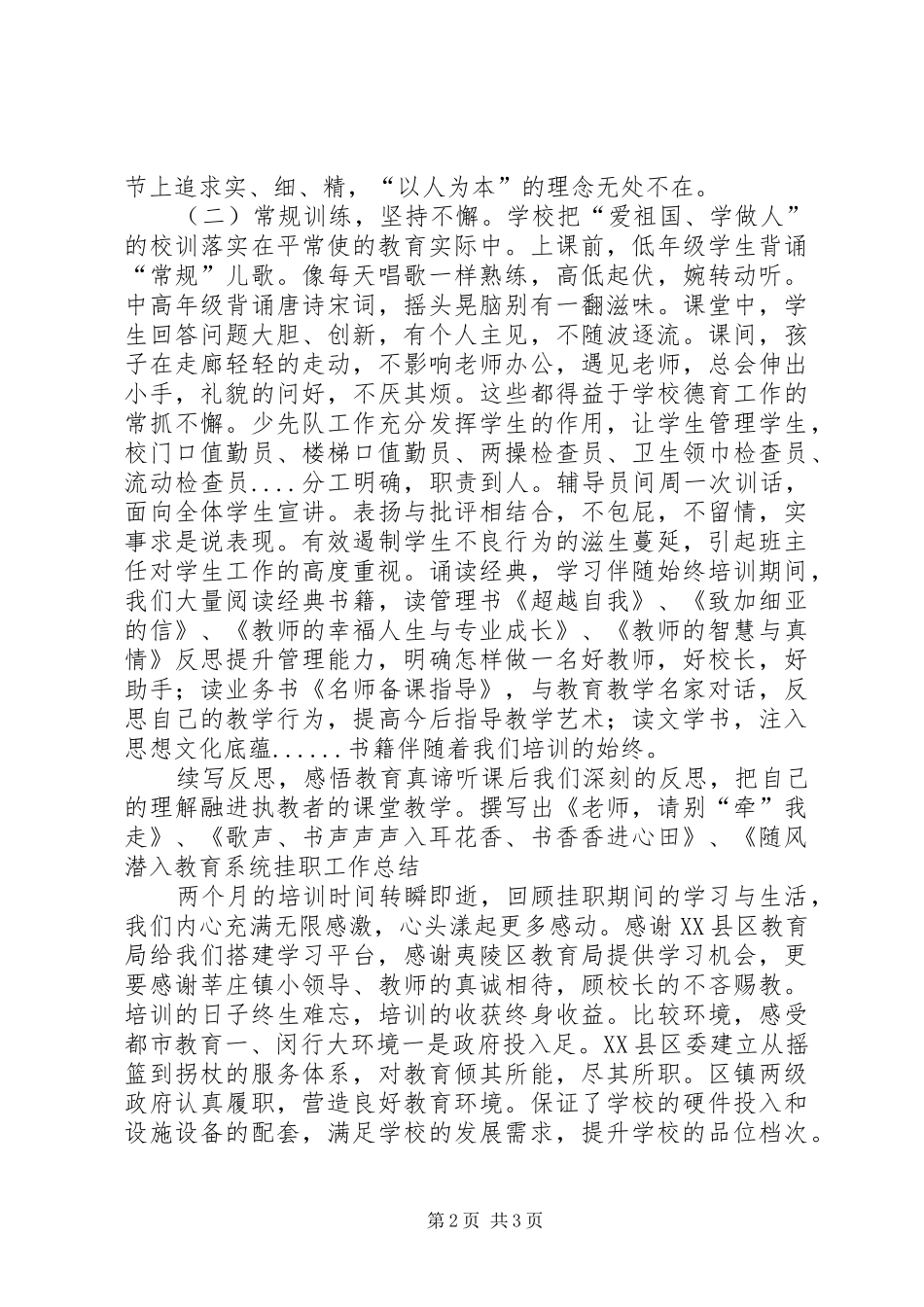 2024年教育系统挂职工作总结_第2页