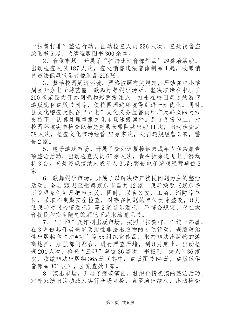 2024年节前文化市场的管理工作汇报_第2页