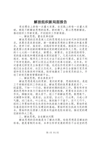 2024年解放组织新局面报告