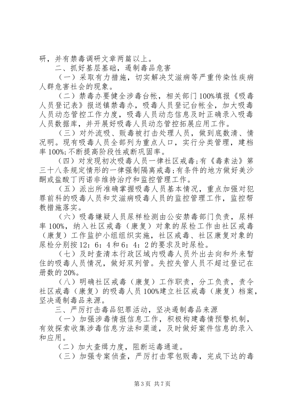 2024年街道禁毒工作责任书_第3页