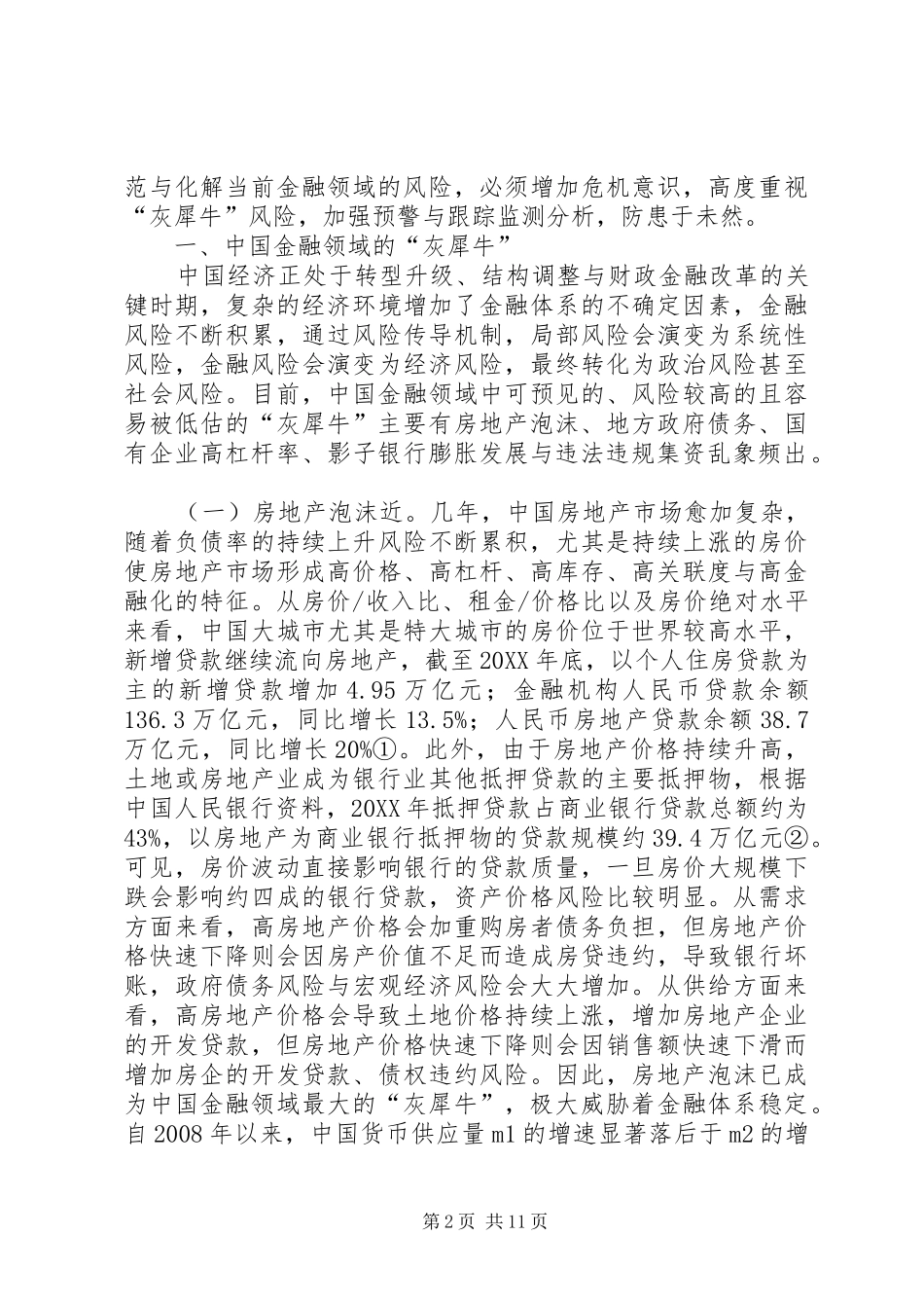 2024年金融领域灰犀牛及防范分析_第2页