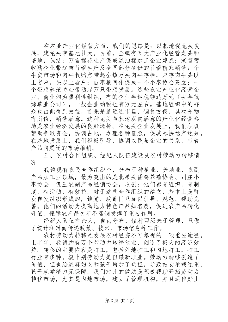 2024年乡镇上半年农村工作汇报_第3页