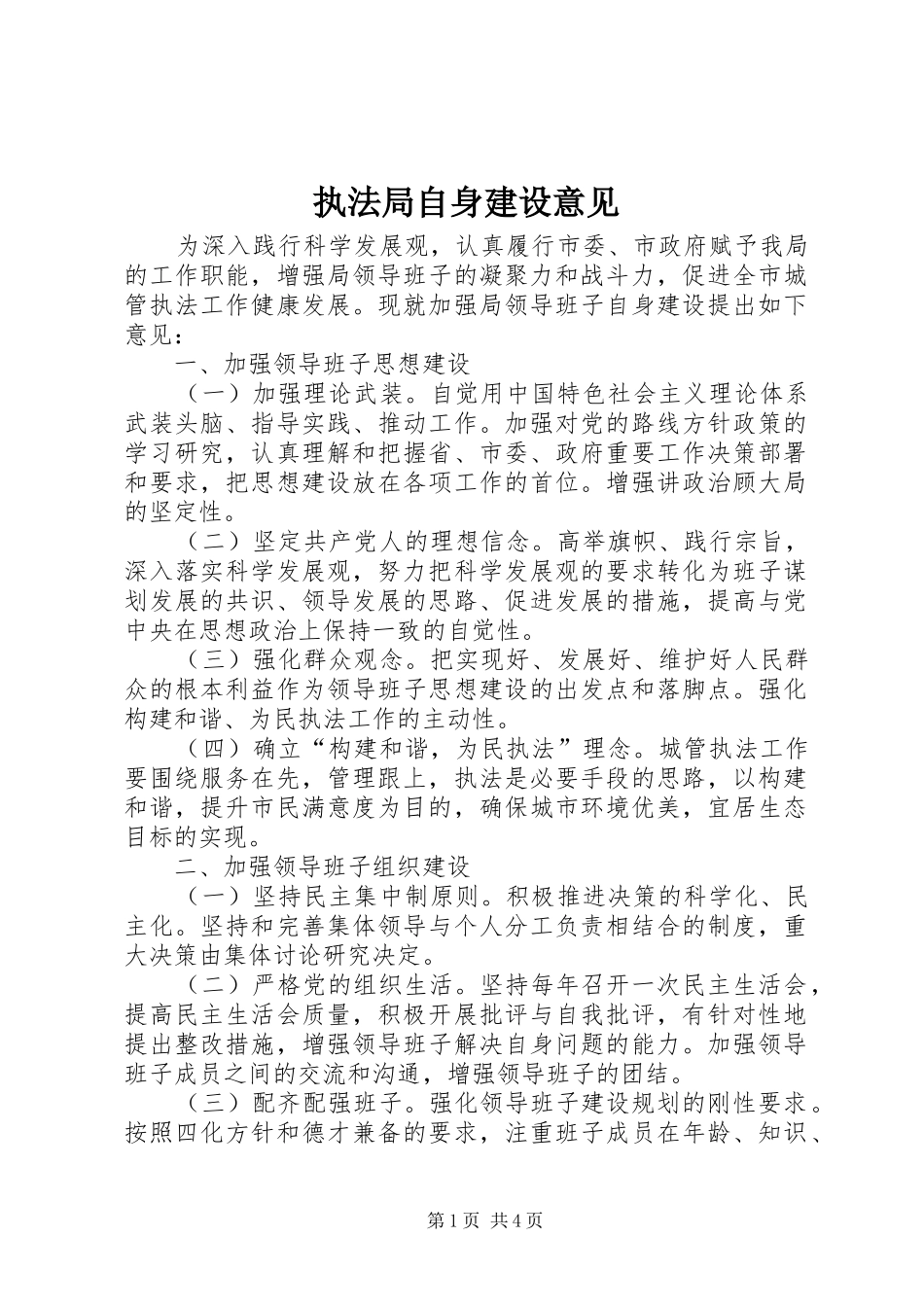 2024年执法局自身建设意见_第1页