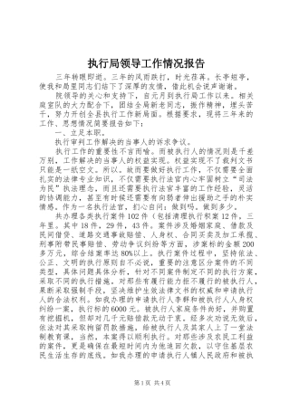 2024年执行局领导工作情况报告