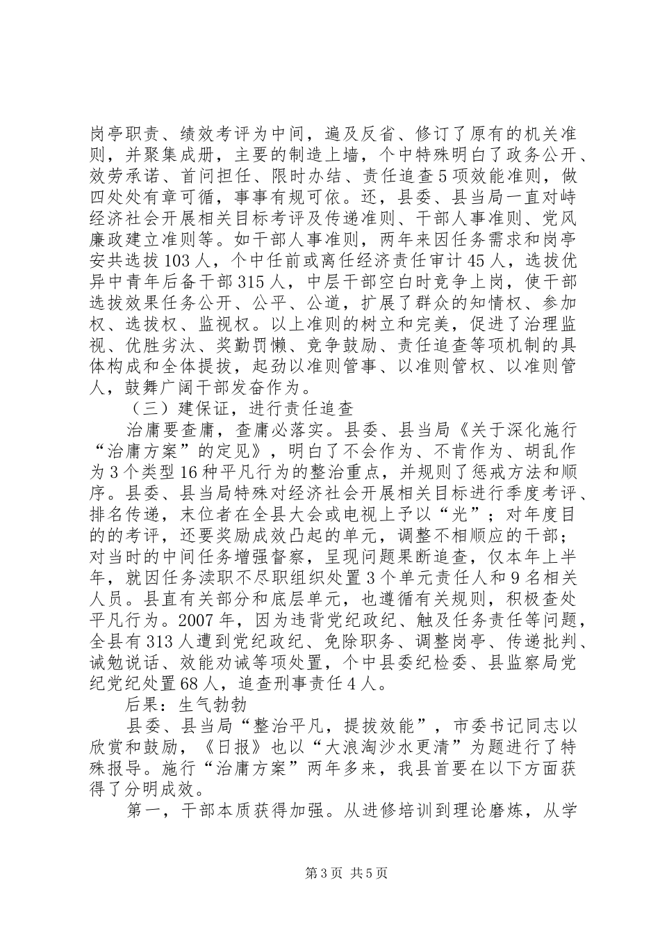 2024年治庸计划实施做法与体会_第3页