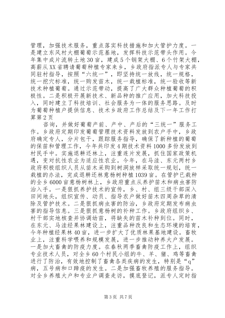 2024年乡政府工作总结及下一年工作打算_第3页