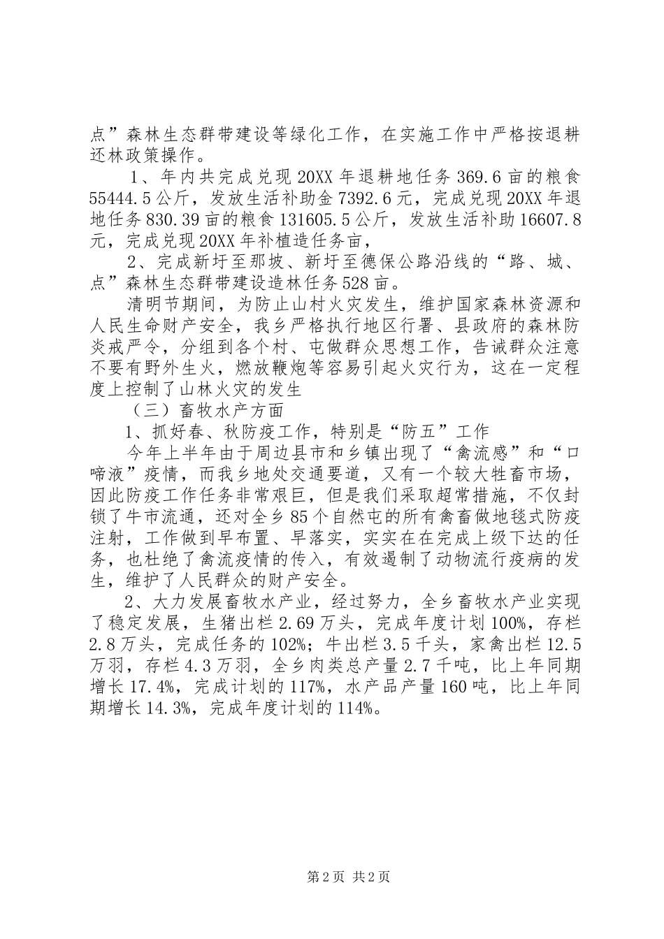 2024年乡政府领导年终个人总结范文_第2页