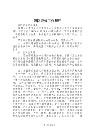 2024年消防迎检工作程序