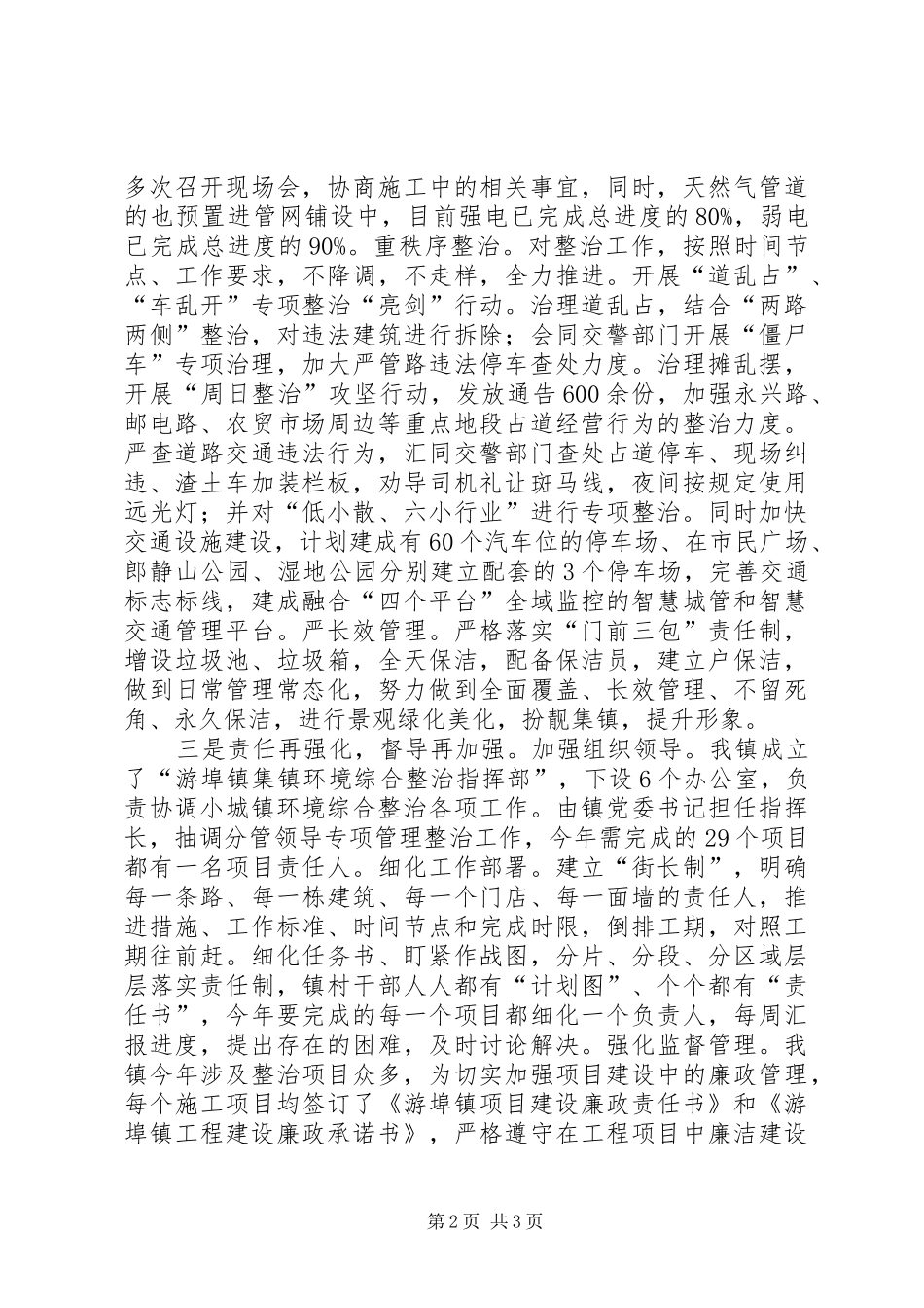2024年小城镇环境综合整治工作总结_第2页