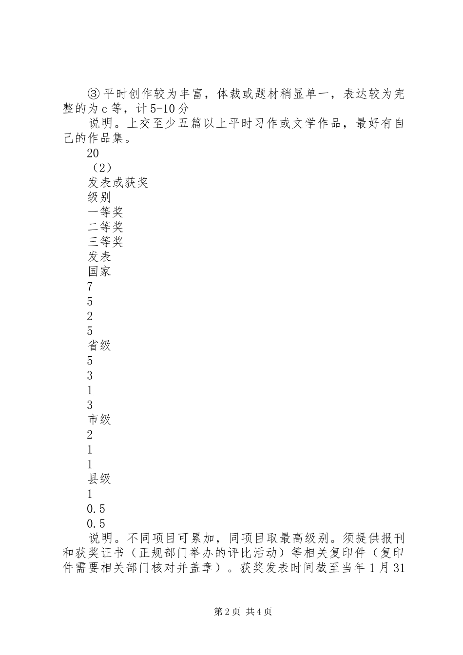 2024年小学小文学家培养与评选活动方案_第2页