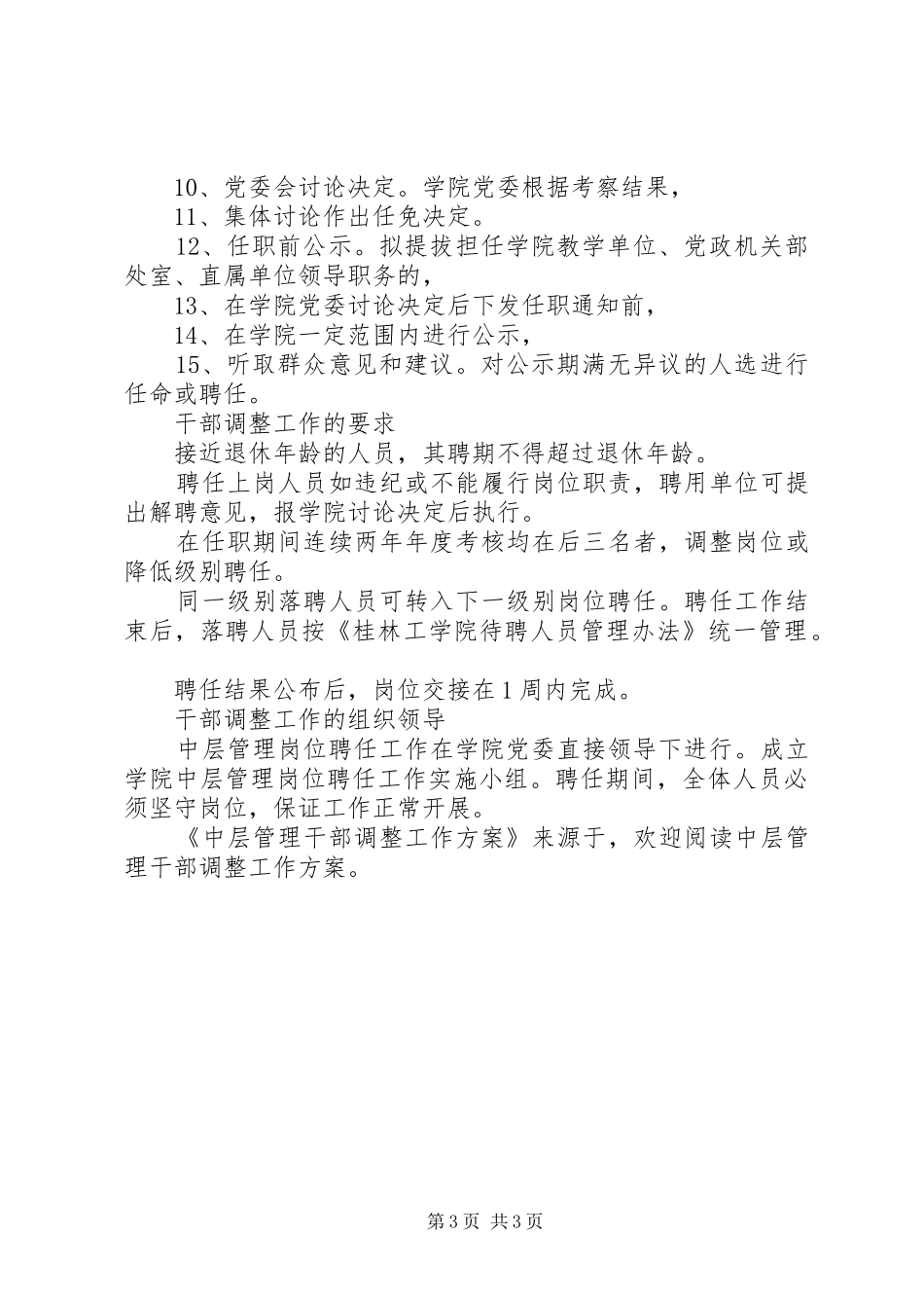 2024年中层管理干部调整工作方案_第3页