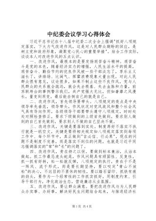 2024年中纪委会议学习心得体会
