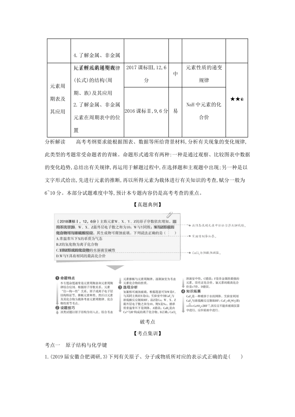 （课标专用 5年高考3年模拟A版）高考化学 专题六 原子结构与化学键 元素周期律与元素周期表试题-人教版高三化学试题_第2页