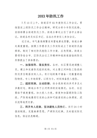 2024年防汛工作 
