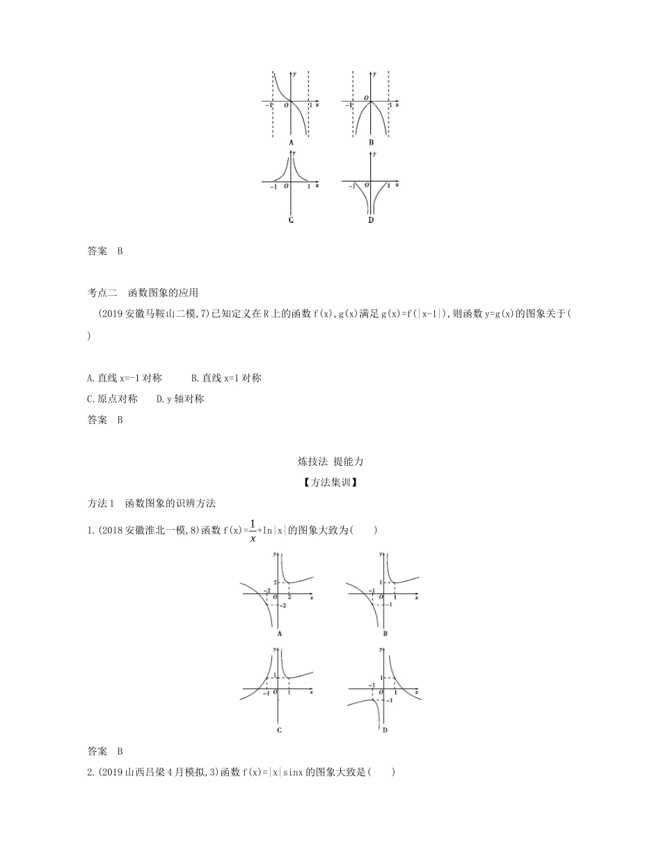 （课标专用 5年高考3年模拟A版）高考数学 专题二 函数 6 函数的图象试题 文-人教版高三数学试题_第3页
