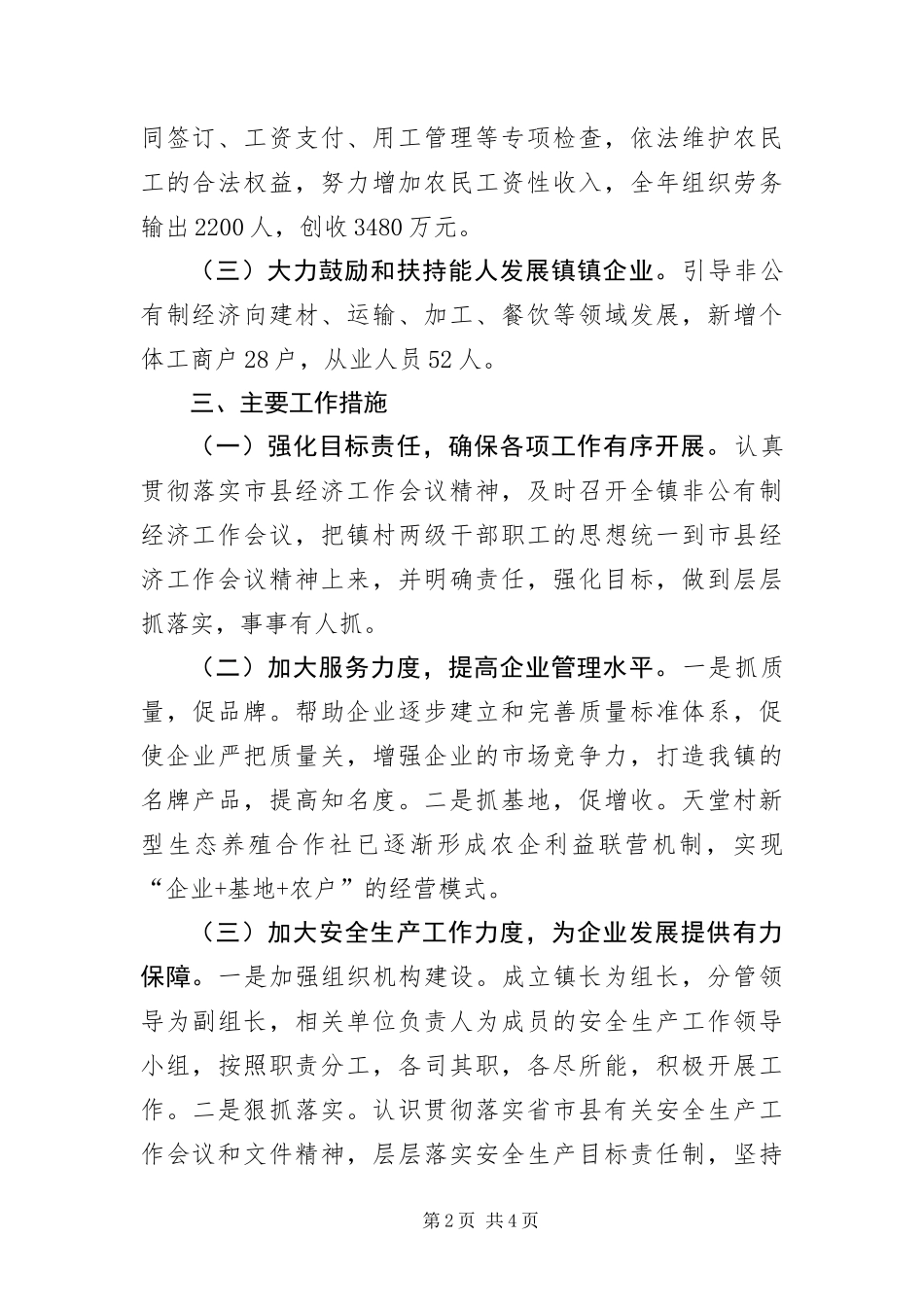 2024年非公有制经济工作总结_第2页