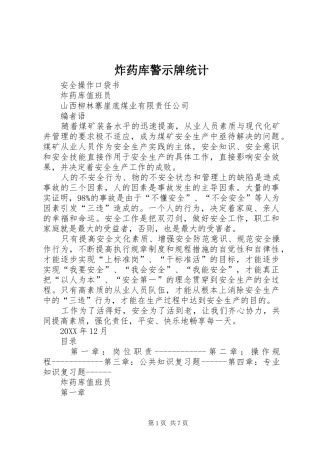 2024年炸药库警示牌统计