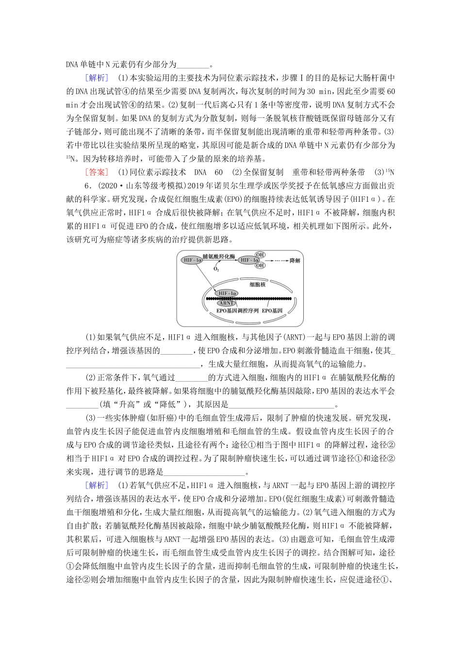 （统考版）高考生物二轮复习 课后限时集训6 遗传的分子基础（含解析）-人教版高三全册生物试题_第3页