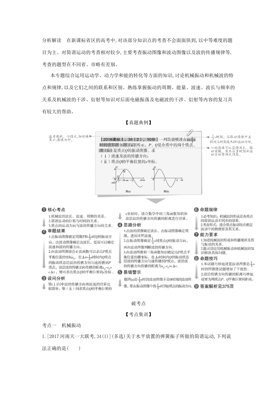 （课标专用 A版）高考物理 专题十六 机械振动与机械波试题-人教版高三物理试题_第2页