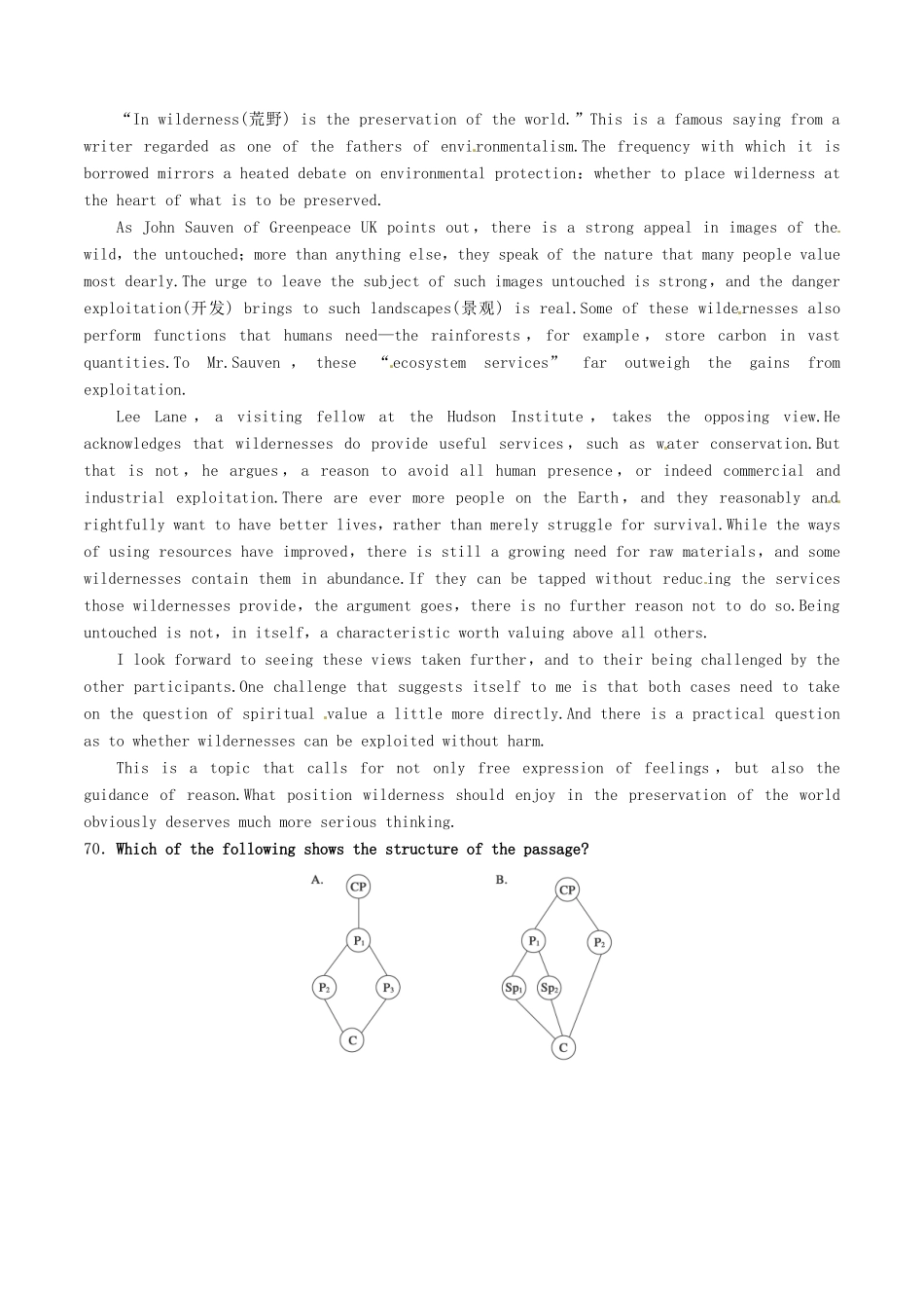 （讲练测）高考英语二轮复习 专题07 阅读理解Ⅳ：篇章结构题（练）（含解析）-人教版高三全册英语试题_第3页