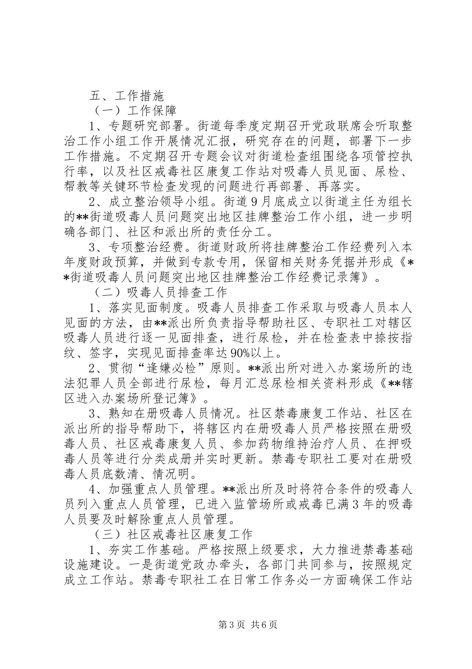 2024年禁毒工作市级挂牌整治工作方案_第3页