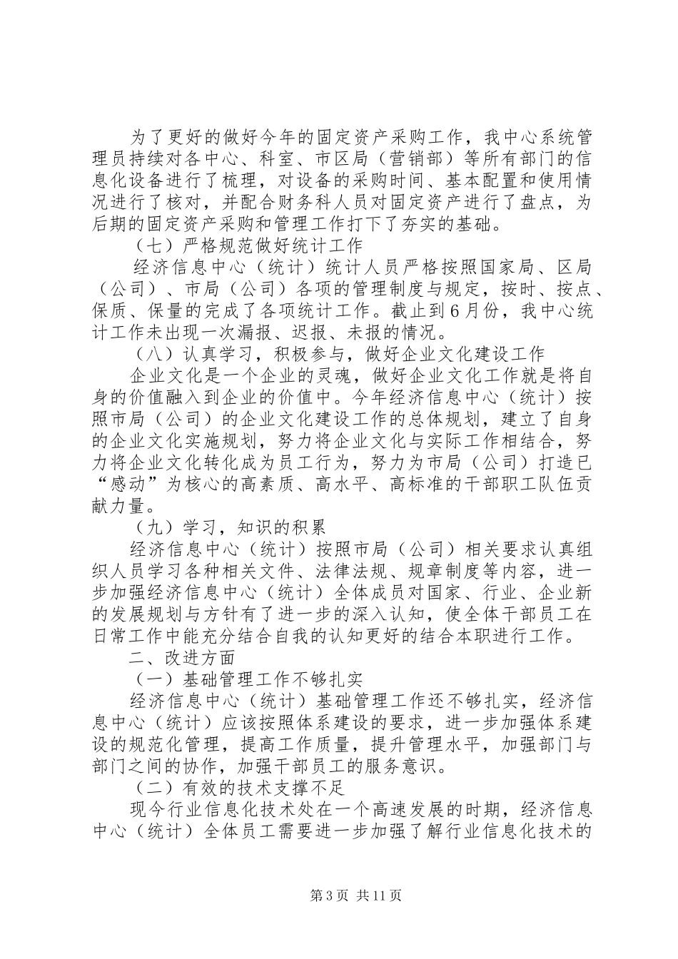 2024年经济信息中心工作总结_第3页