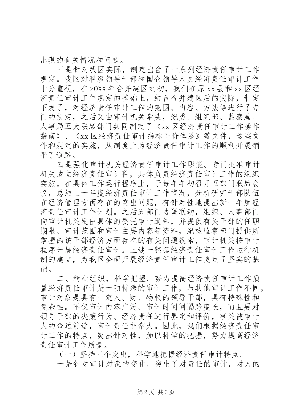 2024年经济责任审计工作经验材料_第2页