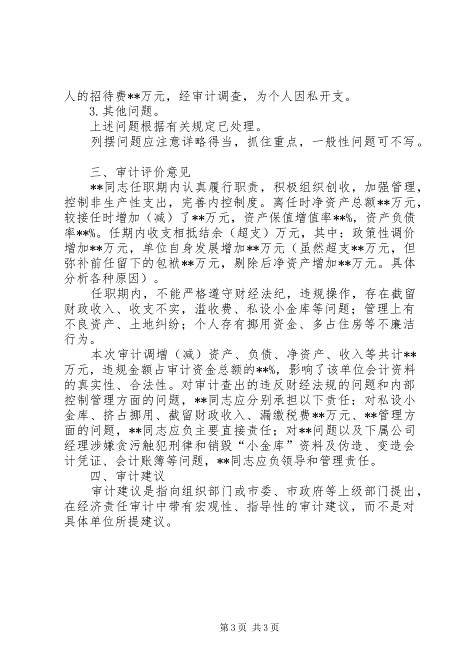 2024年经济责任审计结果报告_第3页