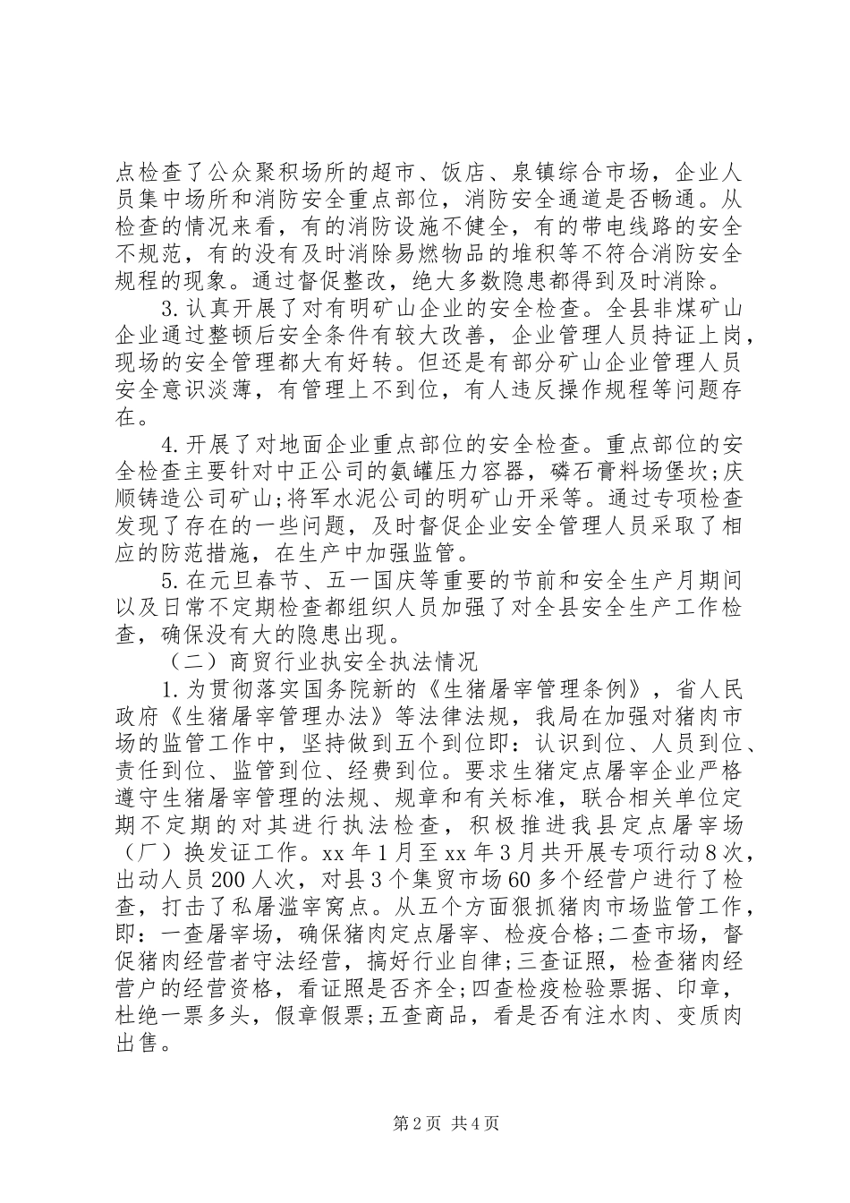 2024年经信局安全行政执法工作自查报告_第2页