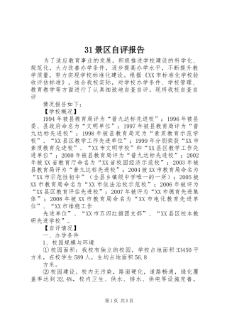 2024年景区自评报告