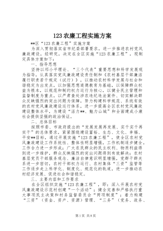 2024年农廉工程实施方案