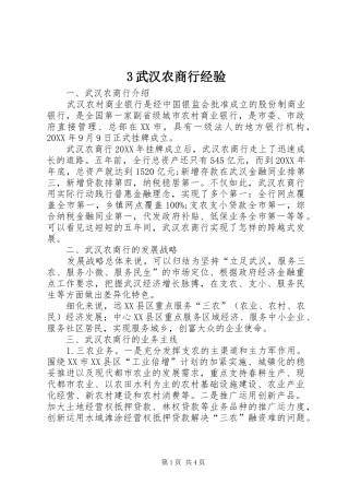 2024年武汉农商行经验