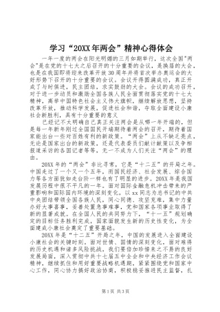 2024年学习两会精神心得体会