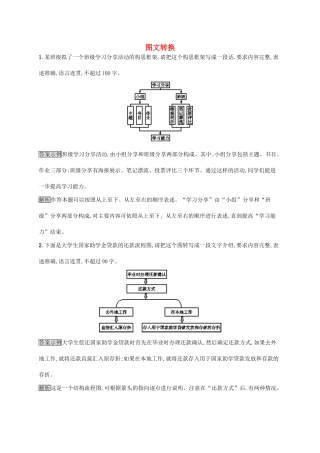 （课标版）高考语文一轮复习 3.4.1 练习案一 图文转换（含解析）-人教版高三全册语文试题