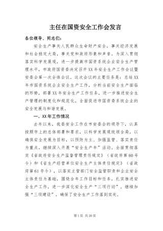 2024年主任在国资安全工作会讲话