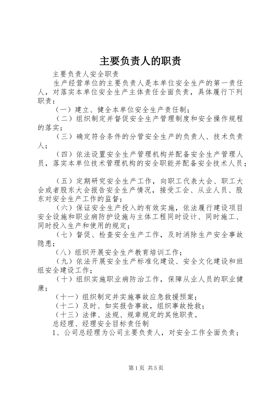 2024年主要负责人的职责_第1页