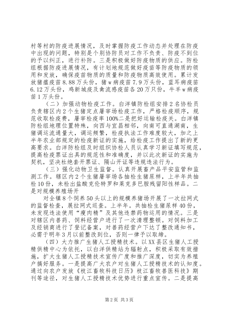 2024年镇上半年防检组报告_第2页