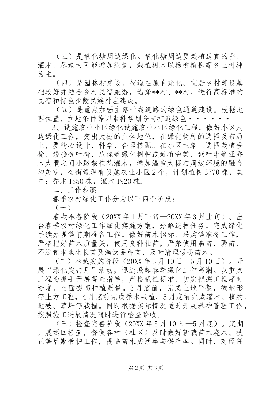 2024年街道城乡春季绿化工作实施方案_第2页