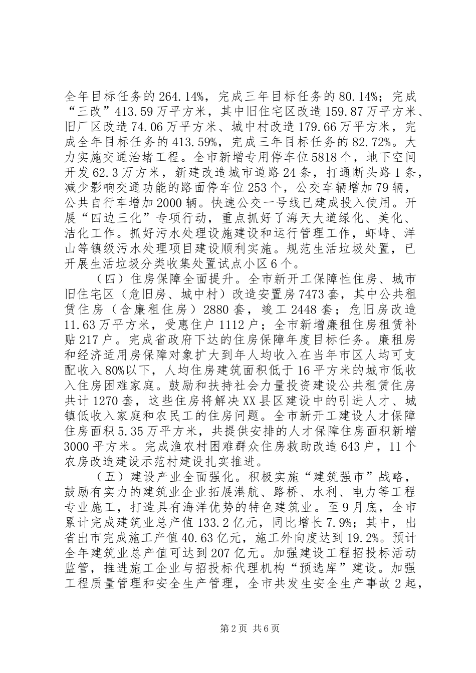 2024年住建局年度工作总结和明年工作计划_第2页