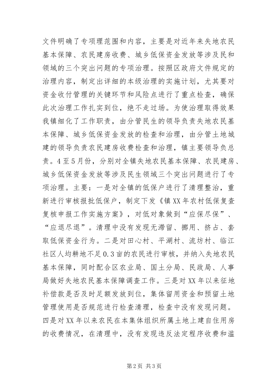 2024年镇委民生领域治理报告_第2页