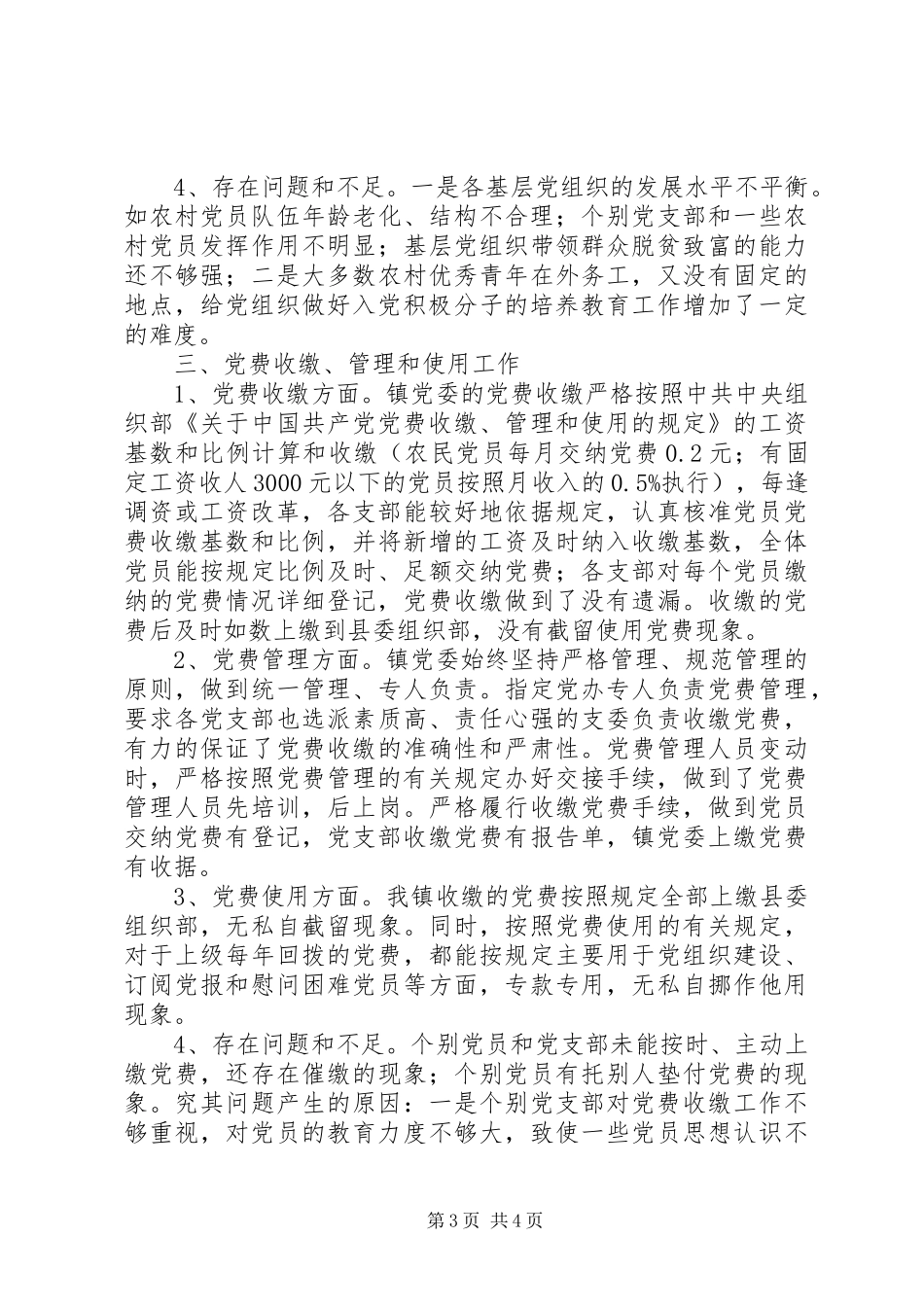 2024年镇委员会自查报告_第3页