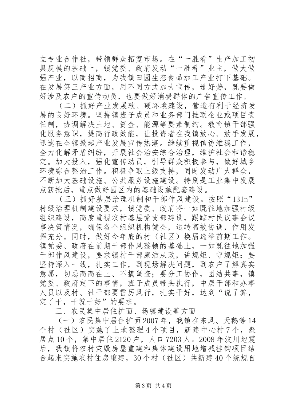 2024年镇域经济发展汇报材料_第3页