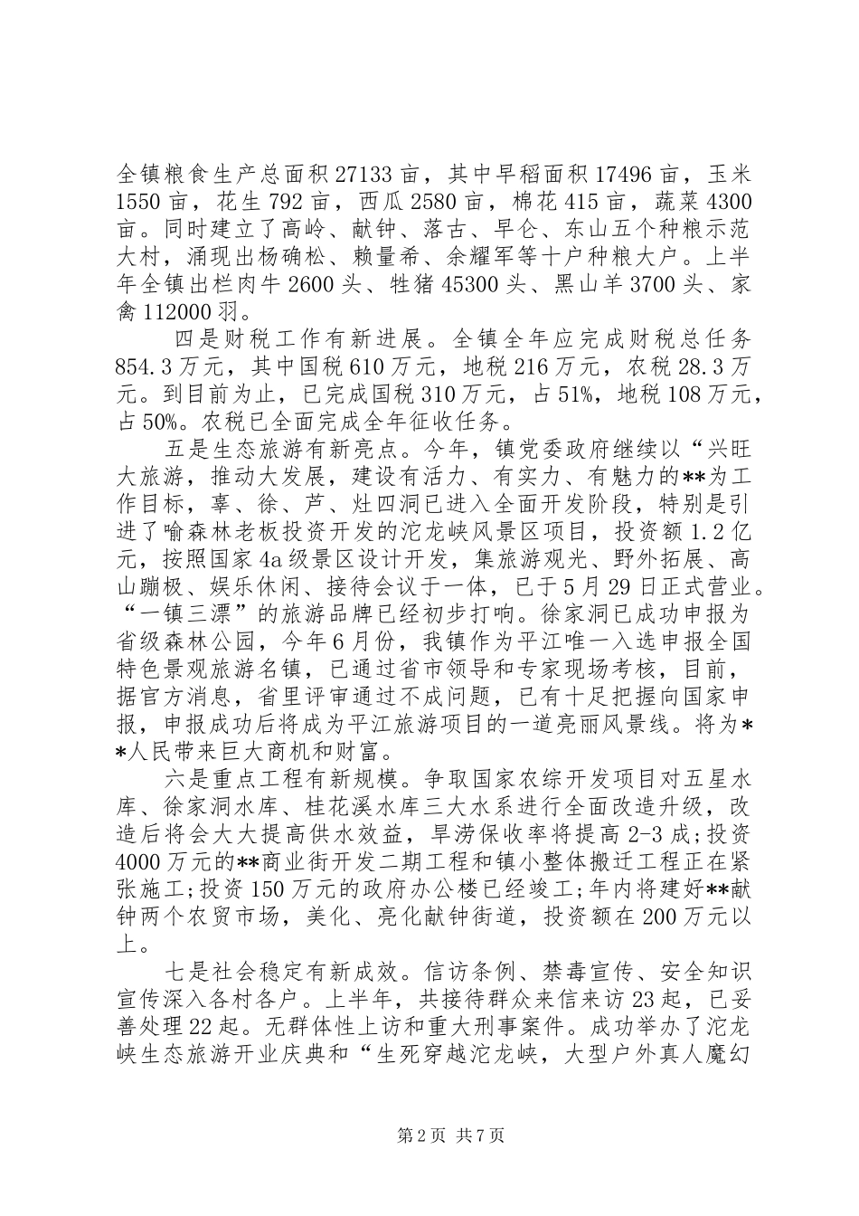 2024年镇政府创优争先工作汇报_第2页