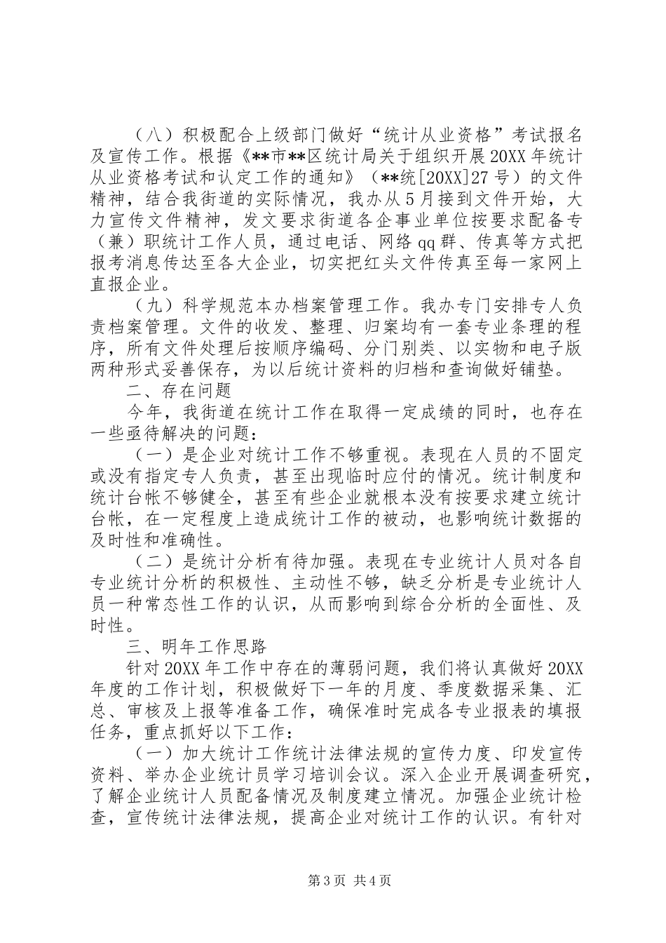 2024年街道统计办工作总结_第3页