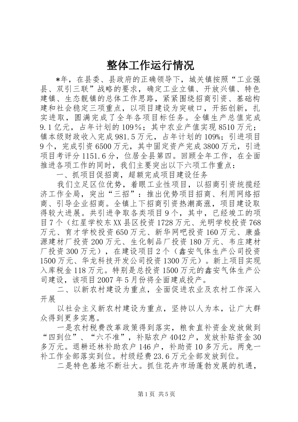 2024年整体工作运行情况_第1页